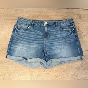 LC Lauren Conrad Denim Shorts Women's Size 16 Rolled Hem